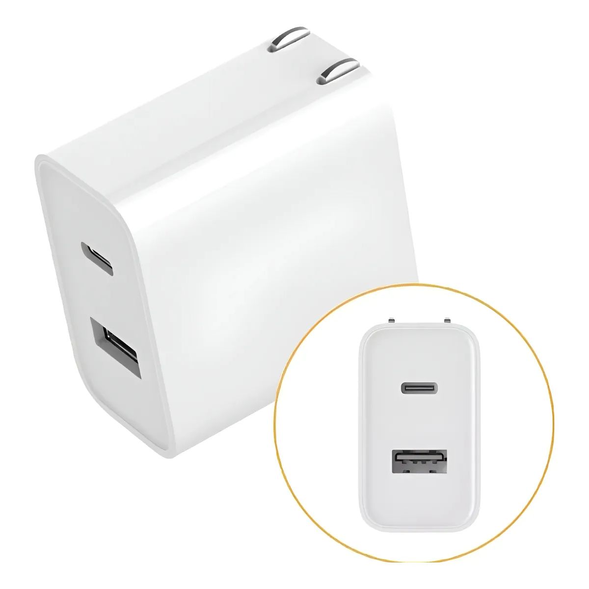 XIAOMI - Cargador Xiaomi 33W Doble Puerto USB-C + USB-A  Carga Rápida y Segura