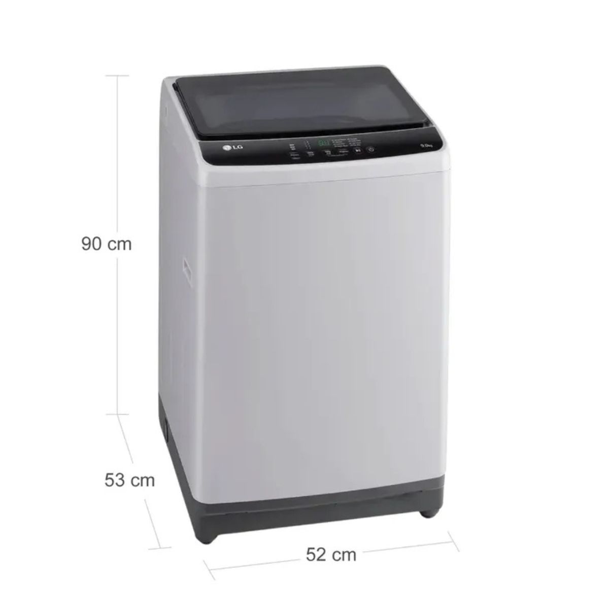 LG - Lavadora Lg WT9ELR 9kg/19lb Carga Superior Gris