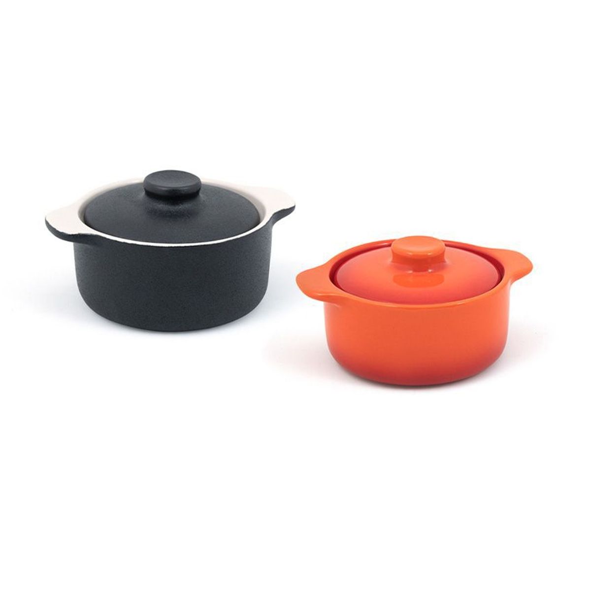 FOH - Olla Redondo Kiln® Ovenware 16 oz con Tapa - Pack de 12 pcs