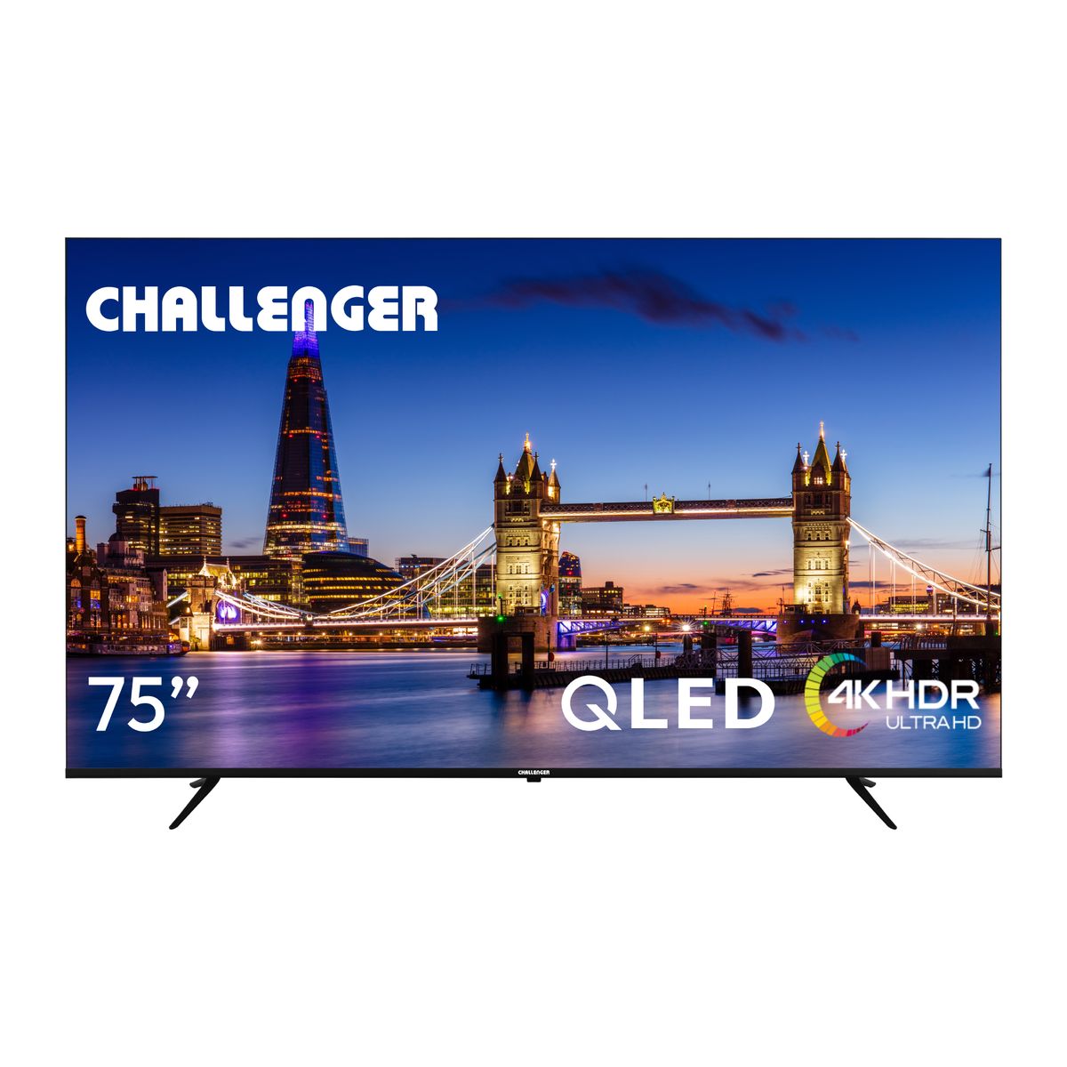 CHALLENGER - Televisor - 75 pulgadas - 4K QLED - 75KG290 BT GOOGLETV T2 - Challenger