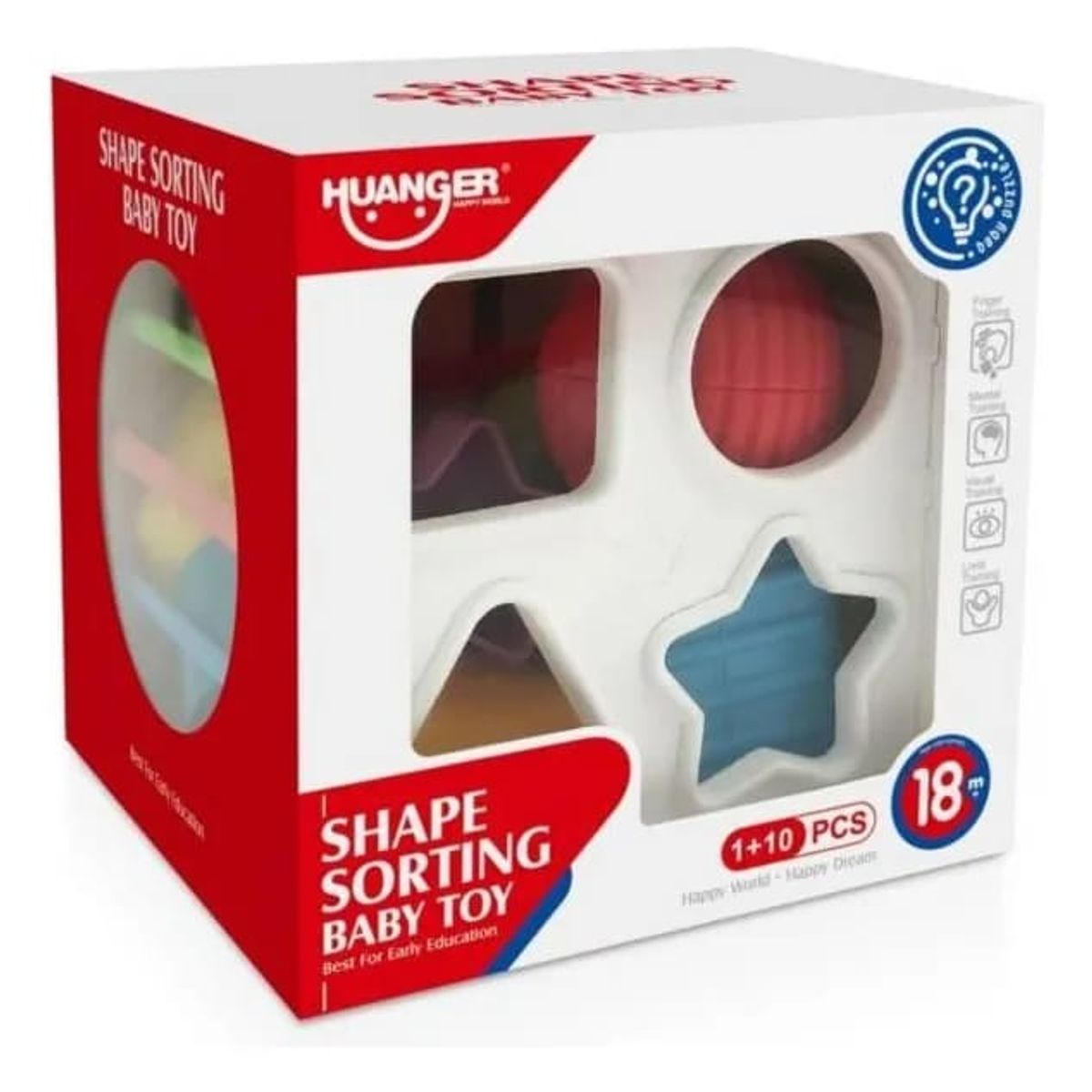 GENERICO - Cubo Estimulacion Sensorial Infantil Montessori Blanco