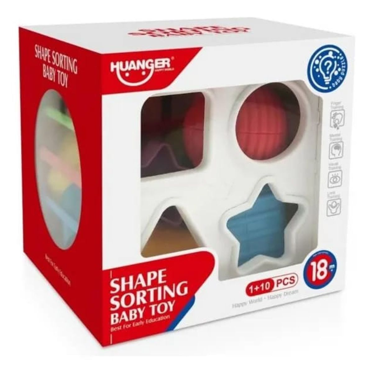 GENERICO - Cubo Estimulacion Sensorial Infantil Montessori Blanco