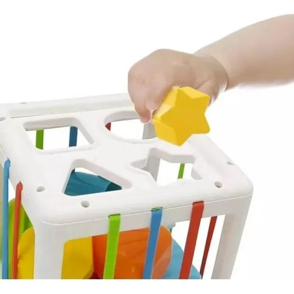 GENERICO - Cubo Estimulacion Sensorial Infantil Montessori Blanco