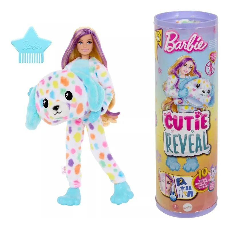 MATTEL - Muñeca Barbie Cutie Reveal Color Wow Dalmata