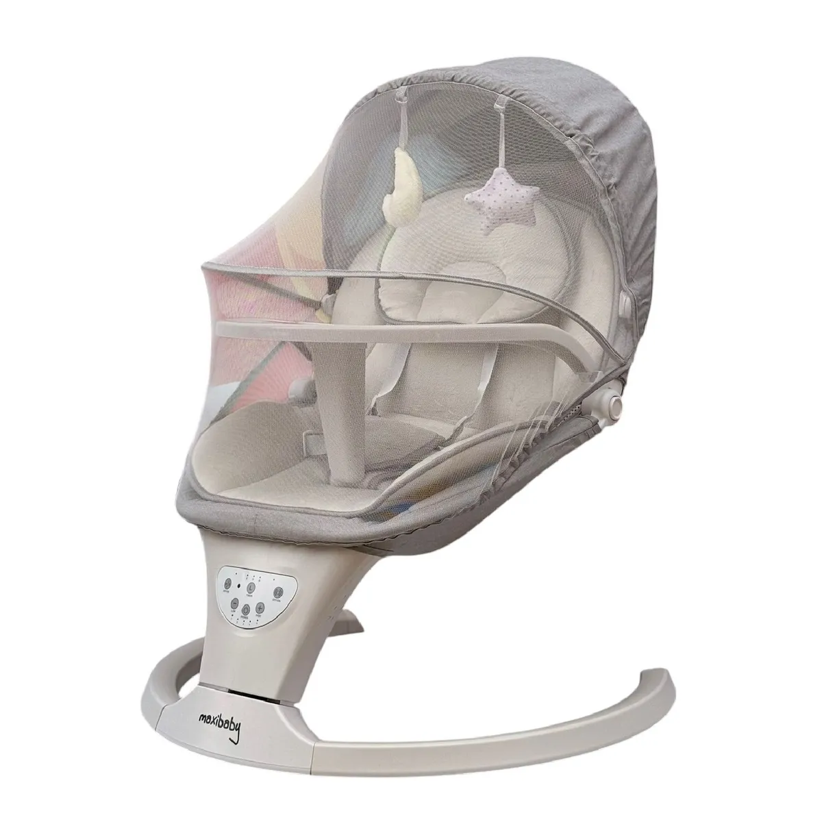 MAXIBABY - Silla Mecedora Musical Electrica Control Remoto Para Bebe