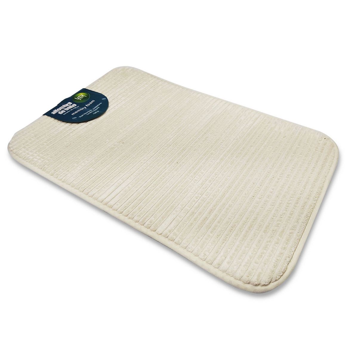 URUYEN - Alfombra Baño 40X60 cm Memory Foam Color Beige Marca Uruyen