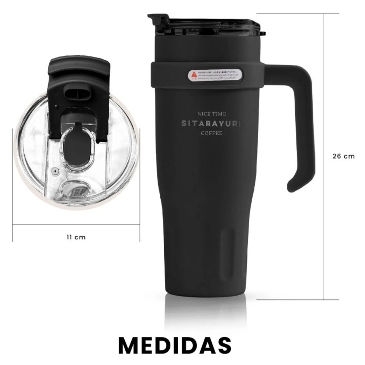 CHINA GLAZE - Termo Acero Inoxidable 900ml Premium Sitarayuri