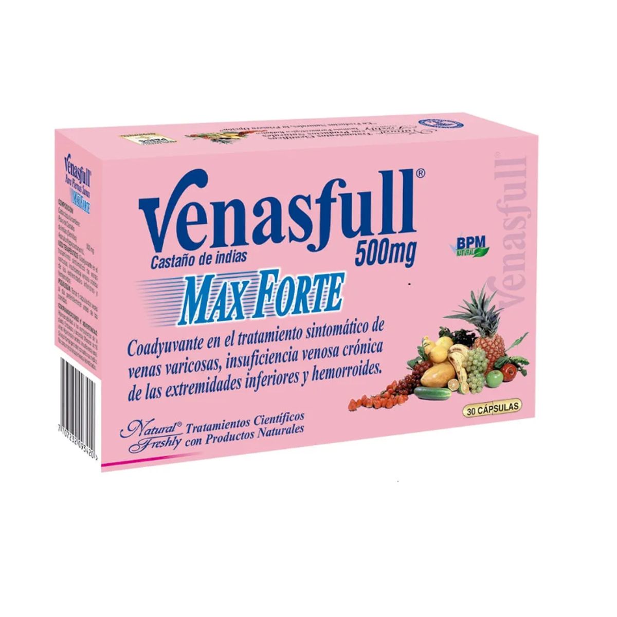 NATURAL FRESHLY - SUPLEMENTO CASTAÑO DE INDIAS 500 MG X 30 CAPSULAS/ VENASFULL