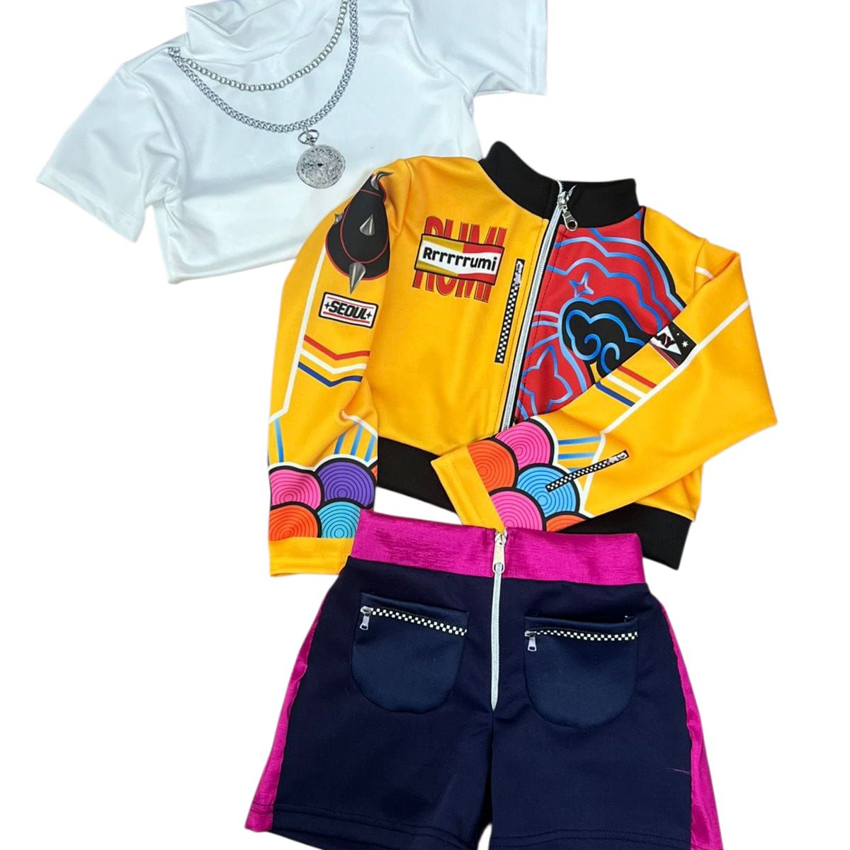 1AMIGO - Disfraz KPOP Para Niñas - Rumi Calidad Premium Talla 16