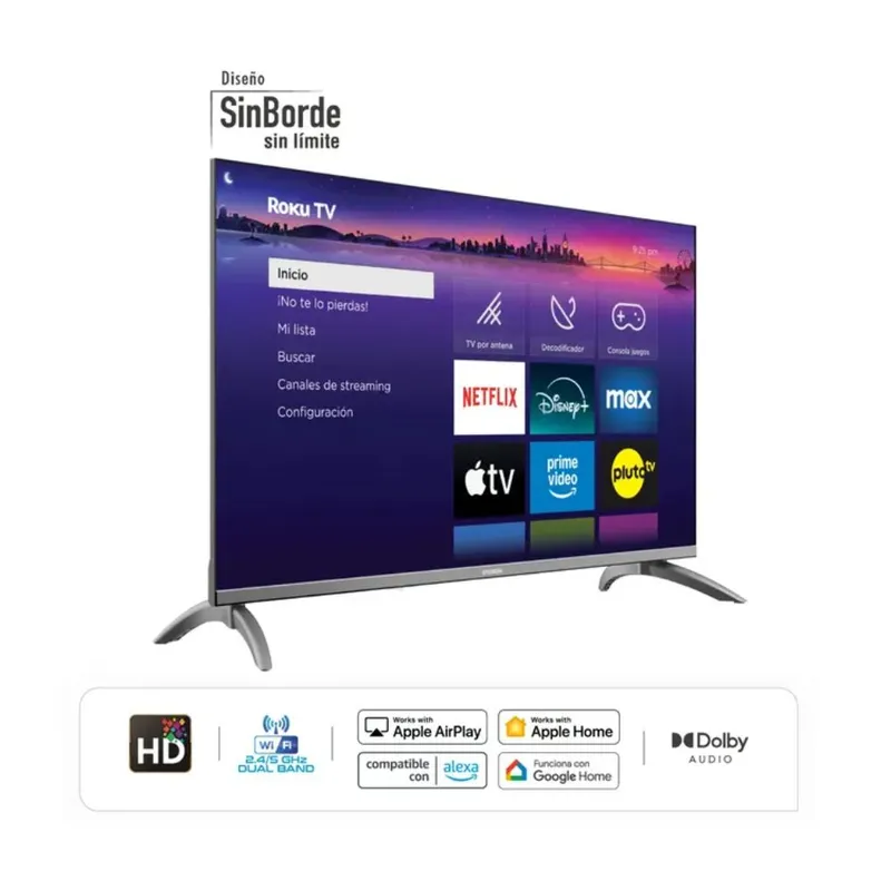HYUNDAI - TV HYUNDAI 32 HYLED3257RiM HD LED Smart TV Roku