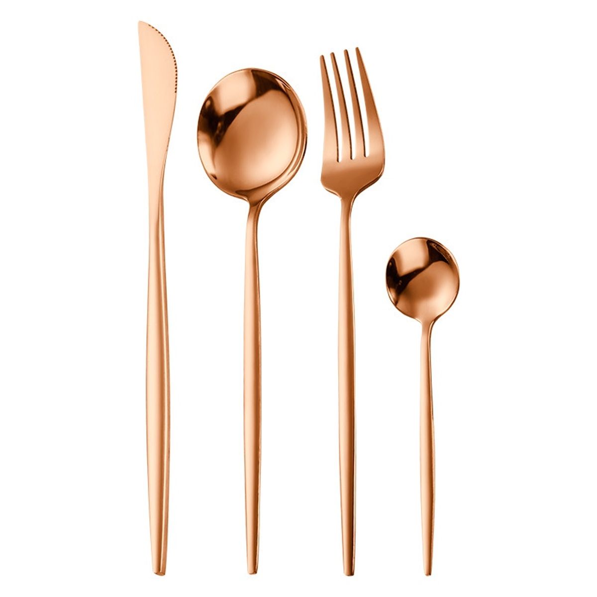 ALUMAR - SET CUBIERTOS 16 PZ 4 PTOS GOLD ROSE