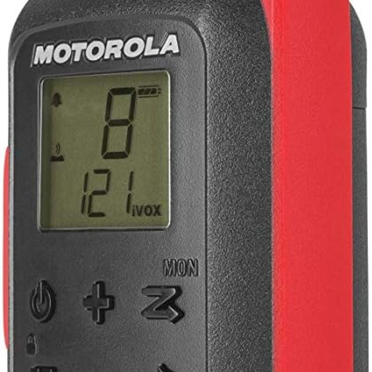 MOTOROLA - Radio Motorola T210 Radio bidireccional negro con rojo