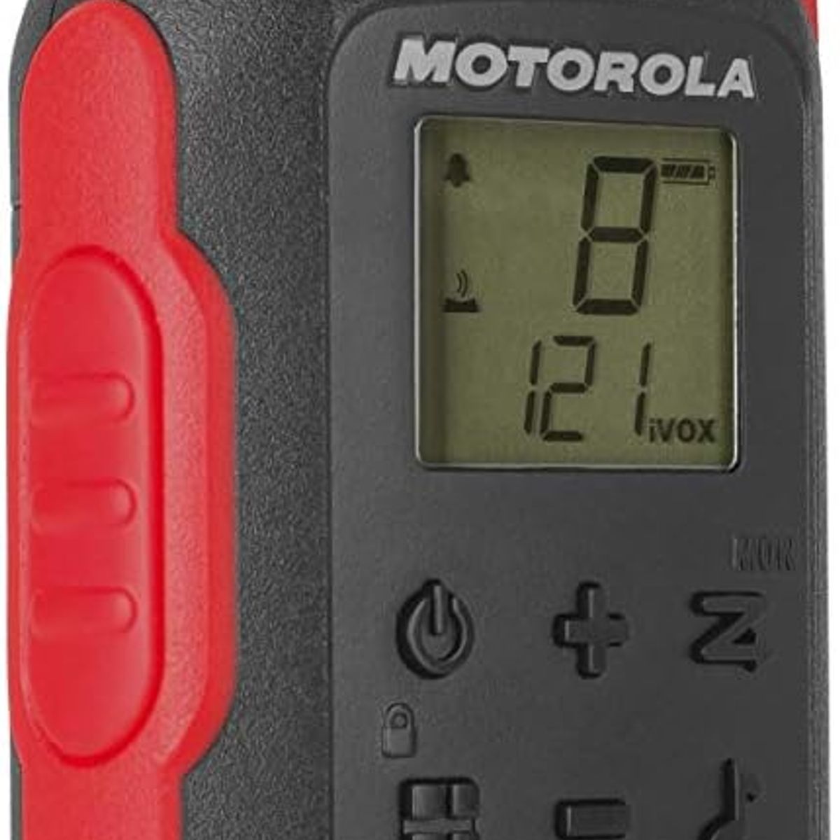 MOTOROLA - Radio Motorola T210 Radio bidireccional negro con rojo