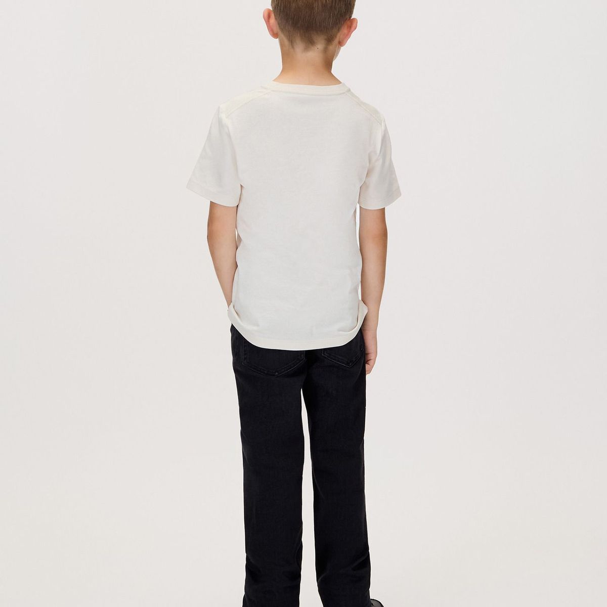 CALVIN KLEIN - Camiseta blanca infantil con monograma Calvin Klein