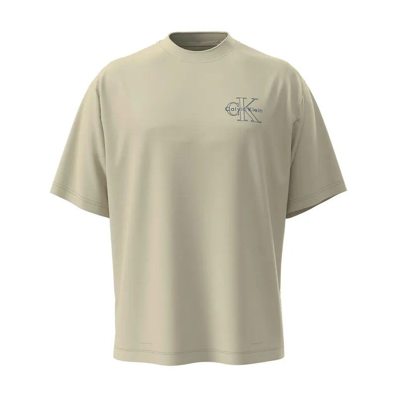 CALVIN KLEIN - Camiseta beige con gráfico de monograma Calvin Klein Calvin Klein