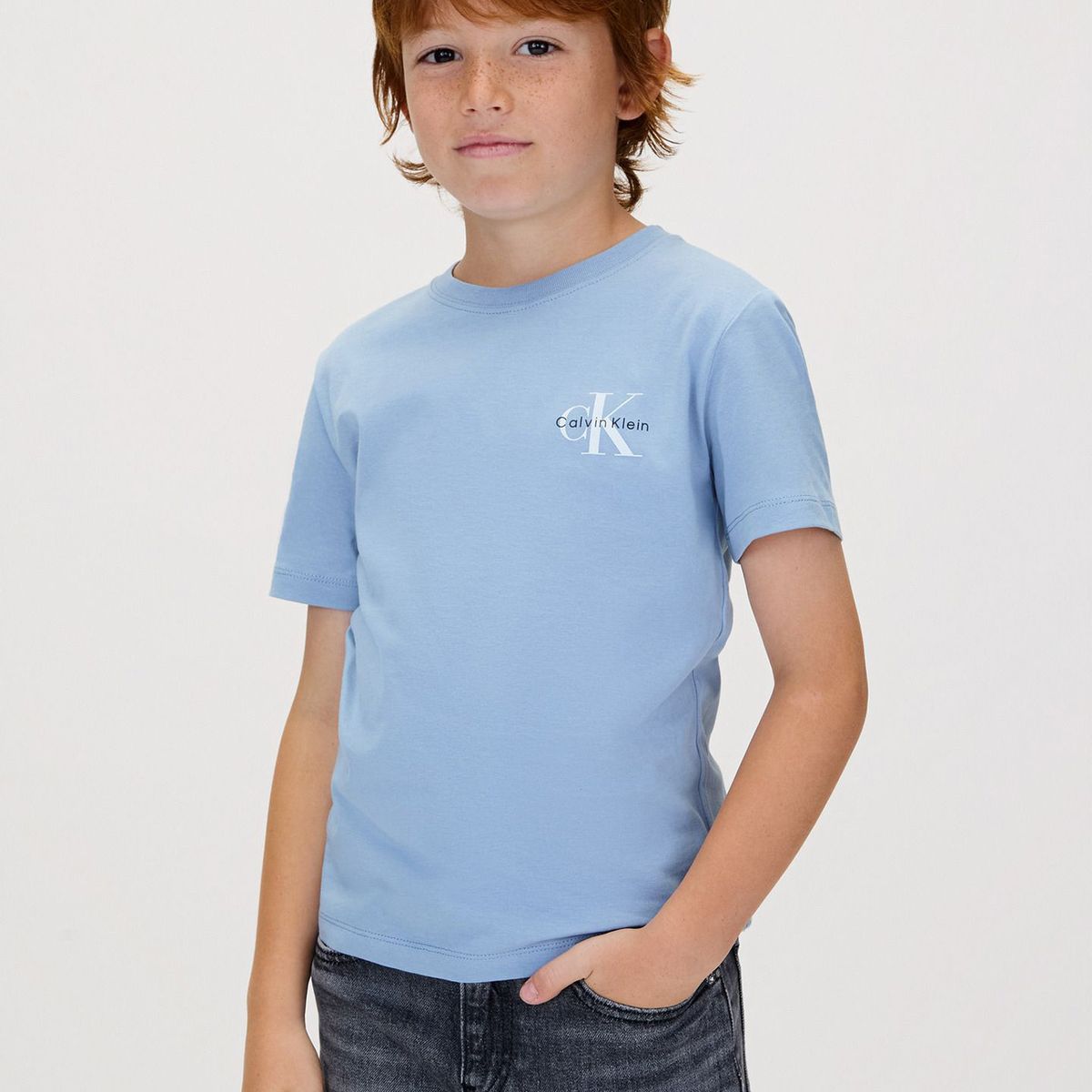 CALVIN KLEIN - Camiseta multicolor infantil con monograma Calvin Klein