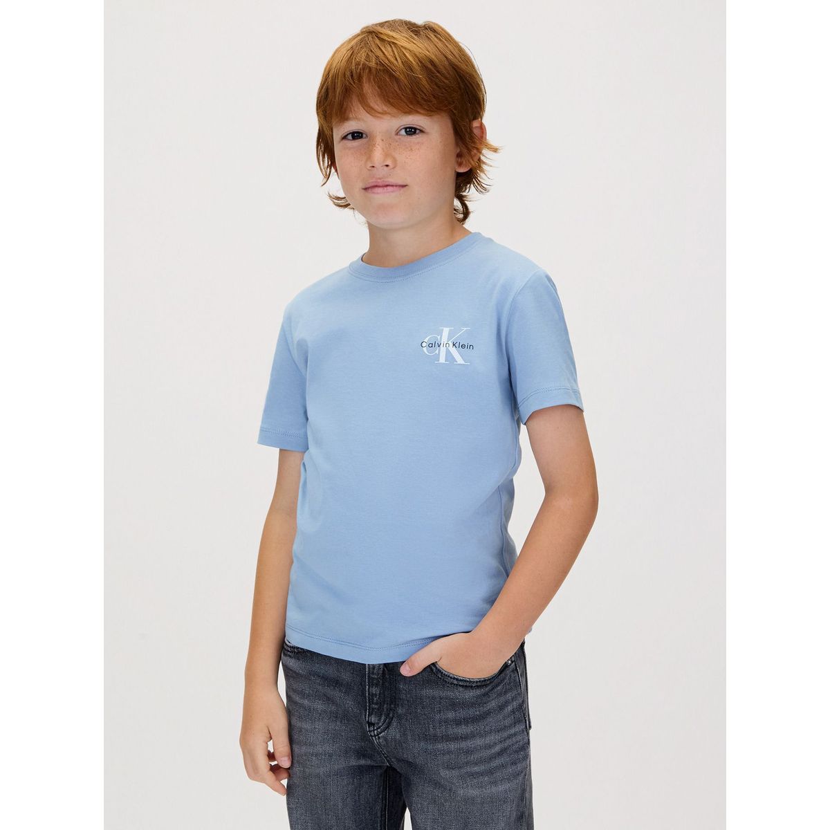 CALVIN KLEIN - Camiseta multicolor infantil con monograma Calvin Klein