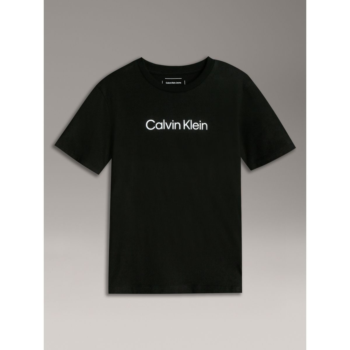 CALVIN KLEIN - Camiseta negra con logo infantil Calvin Klein