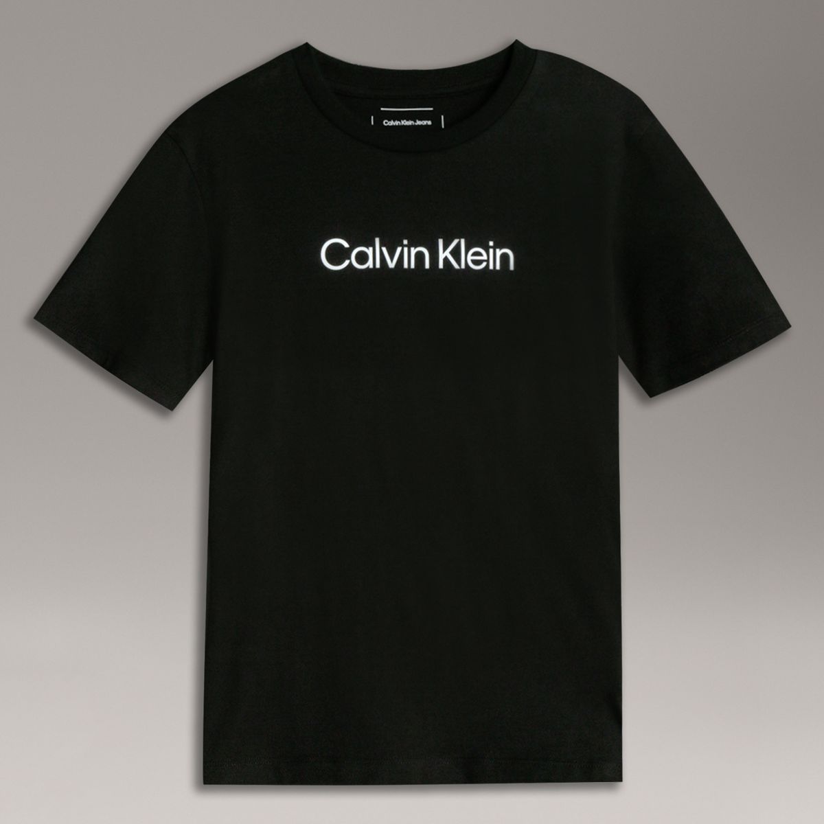 CALVIN KLEIN - Camiseta negra con logo infantil Calvin Klein