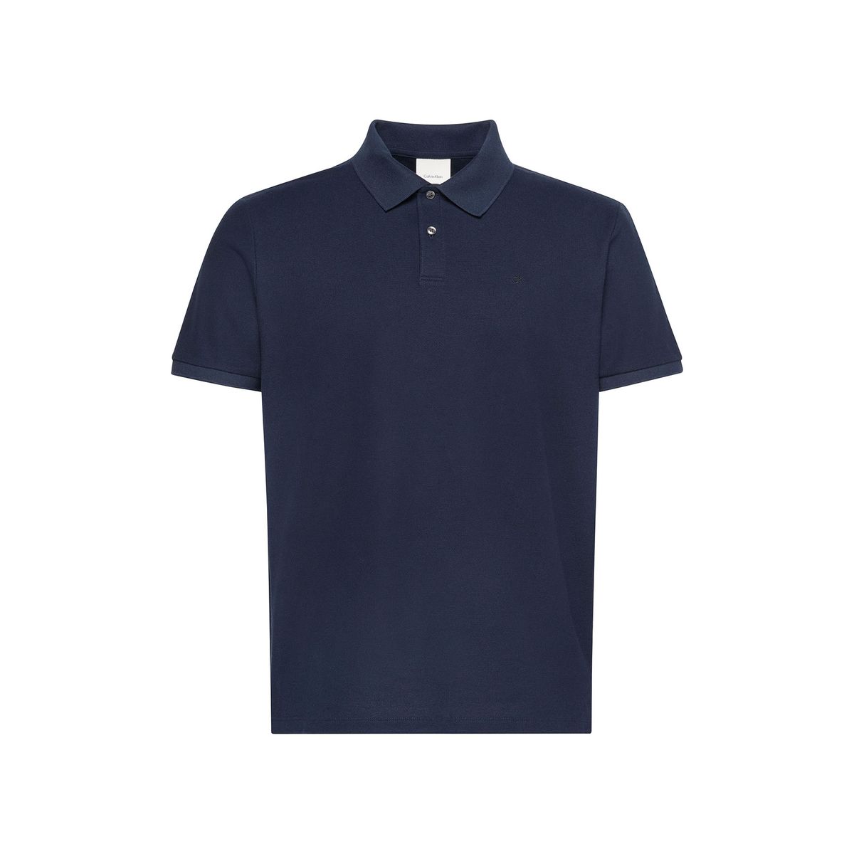 CALVIN KLEIN - Polo azul de manga corta en tejido piqué Calvin Klein