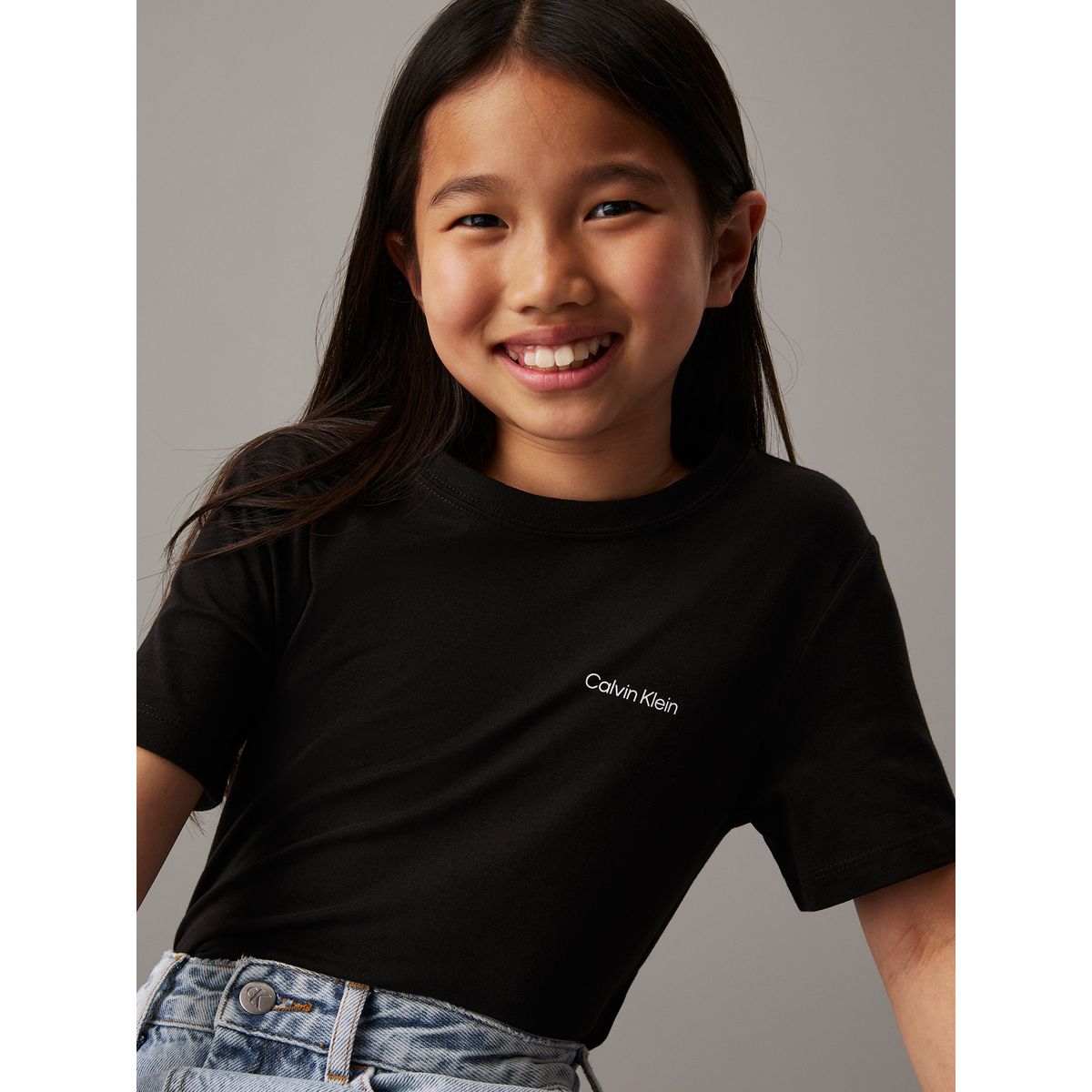 CALVIN KLEIN - Camiseta negra infantil Calvin Klein