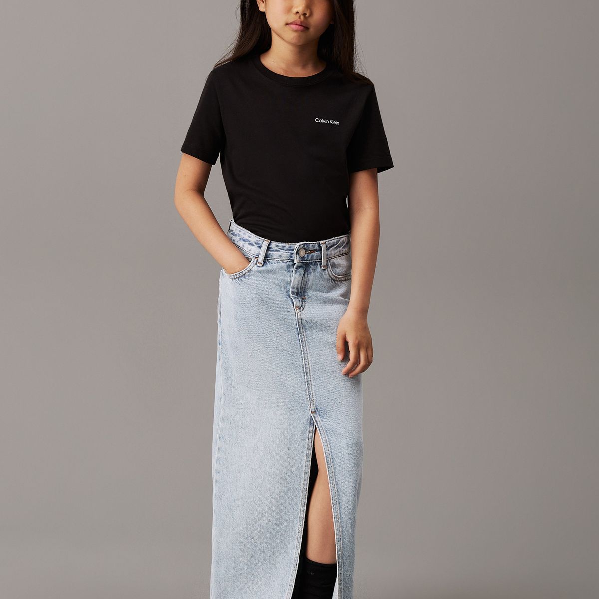 CALVIN KLEIN - Camiseta negra infantil Calvin Klein