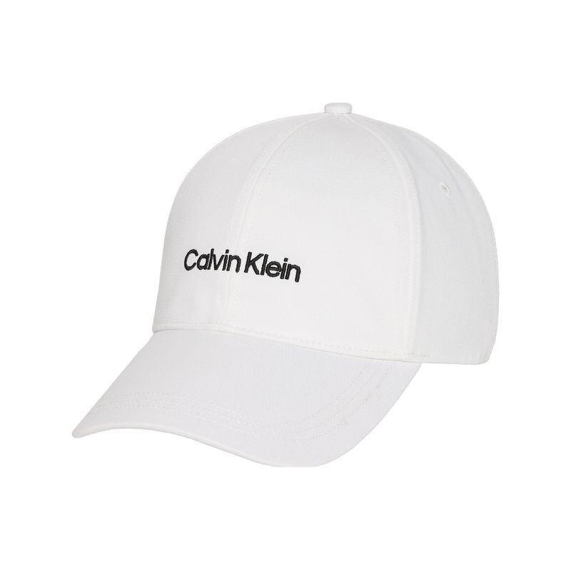 CALVIN KLEIN - Gorra blanca con logotipo bordado Calvin Klein