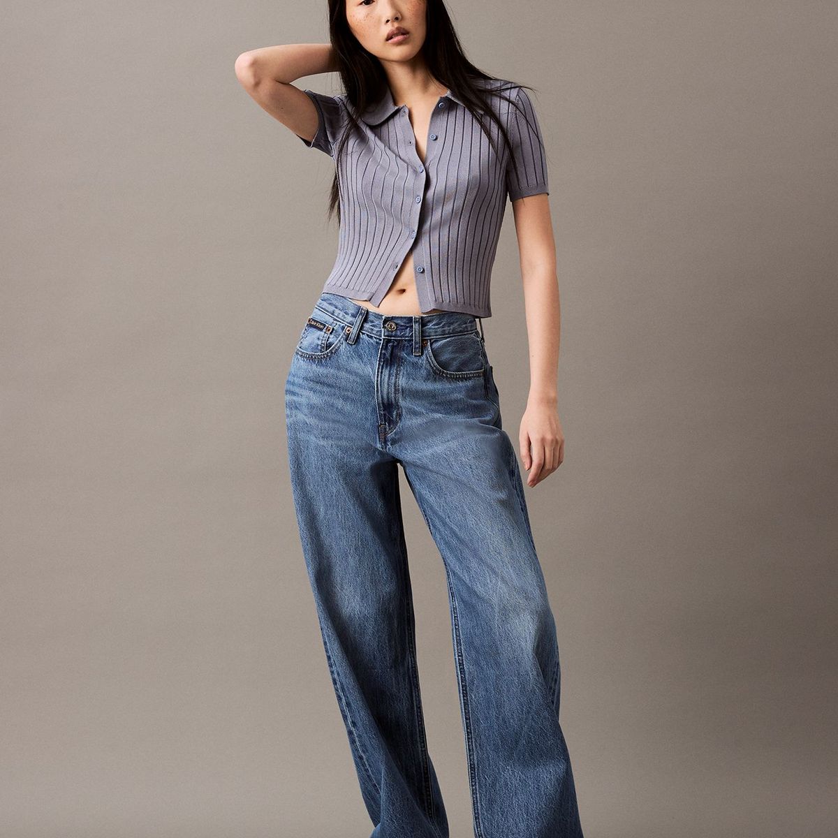 CALVIN KLEIN - Jeans morado relaxed Calvin Klein