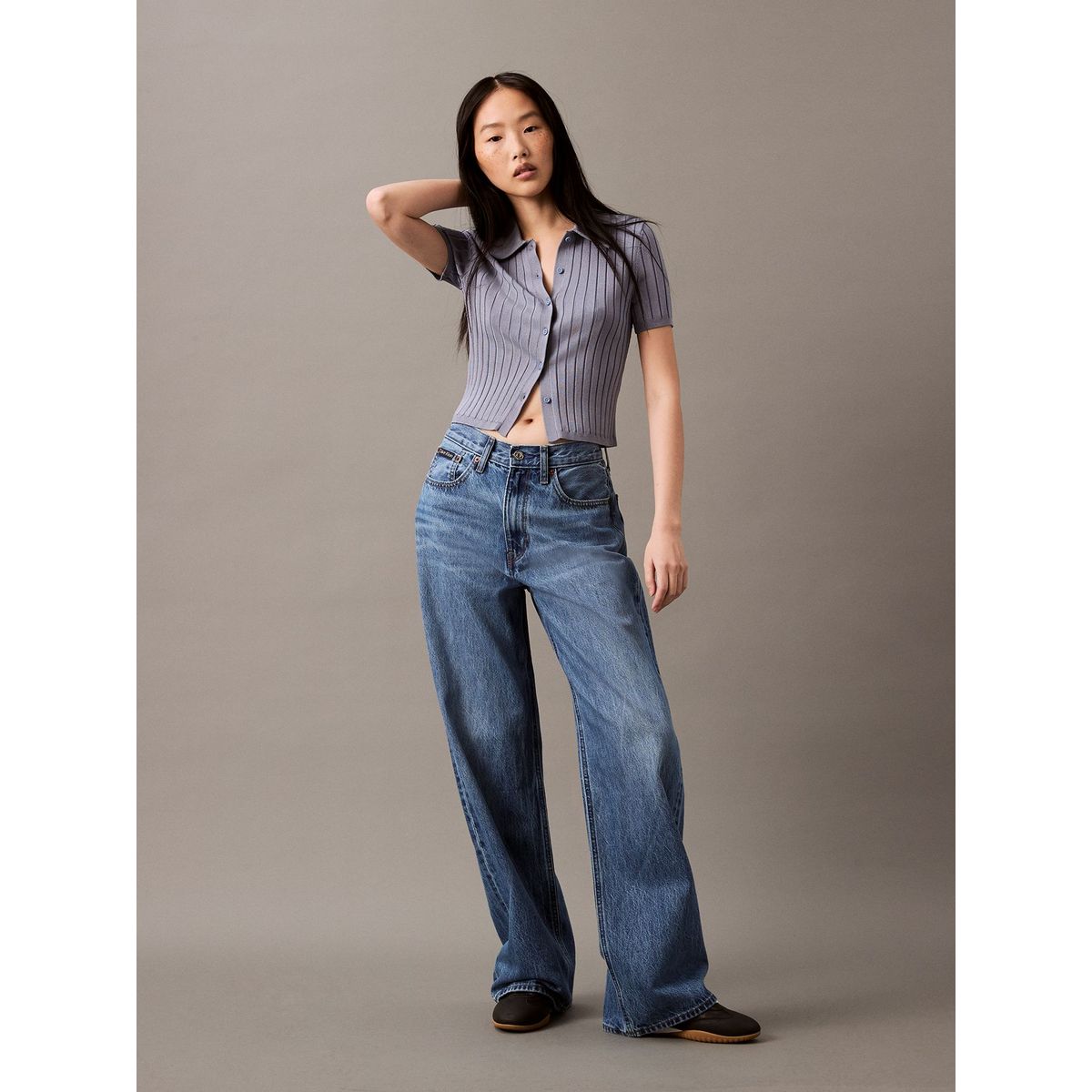 CALVIN KLEIN - Jeans morado relaxed Calvin Klein