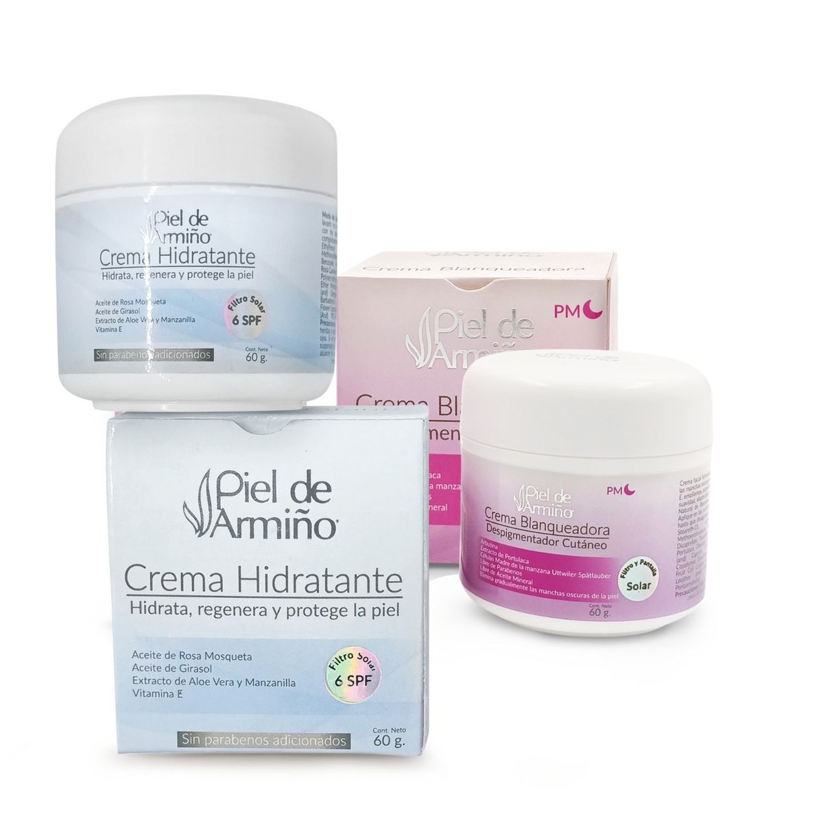 INCO - Combo # 3 Crema Hidratante Facial 60g + Crema Blanqueadora 60g Origen