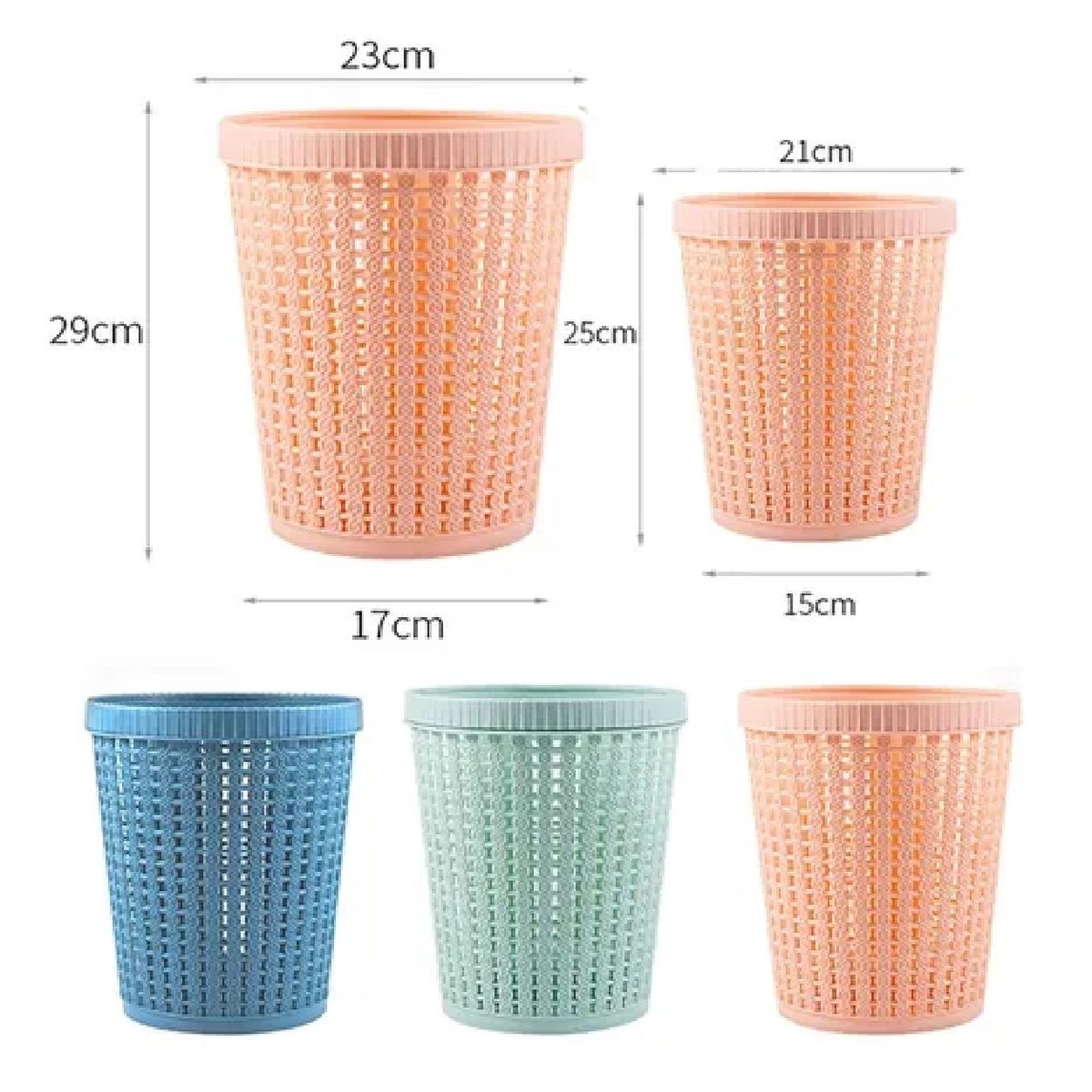 GENERICO - Papelera Con Dispensador De Bolsas