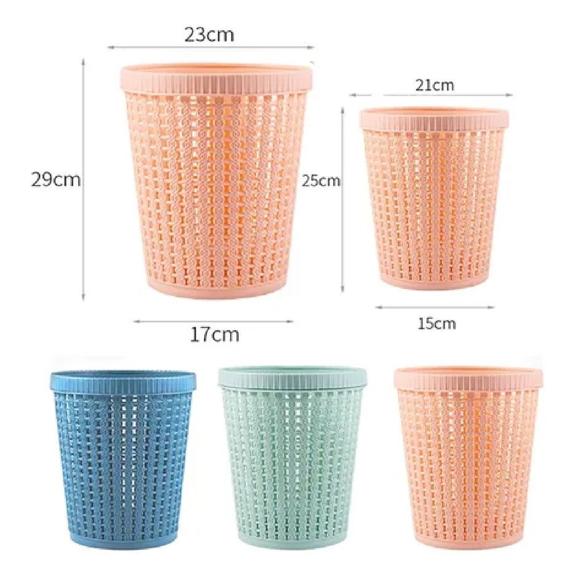 GENERICO - Papelera Con Dispensador De Bolsas