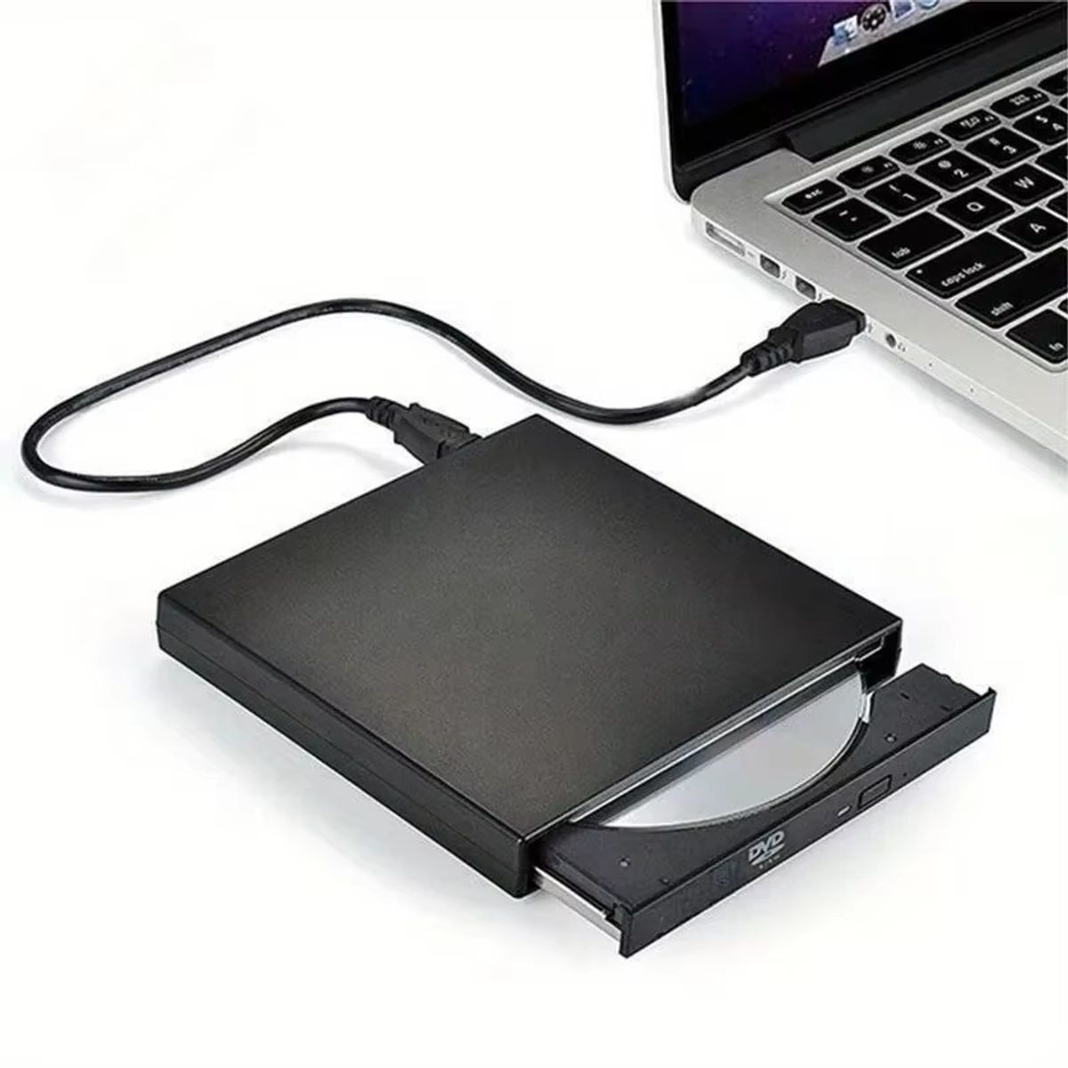 BLUEDIO - Unidad externa de CD DVD USB delgada reproductor grabadora de CD-RW