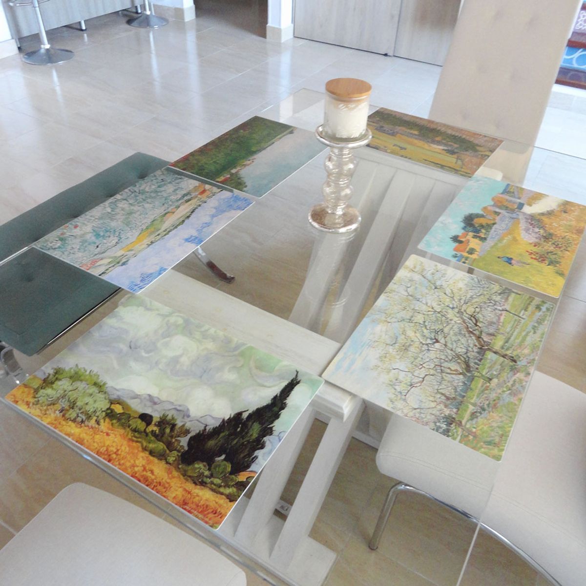 POR EJEMPLO DISEÑO Y DECORACION - 6 Individuales De Mesa Paisajes de Vincent Van Gogh