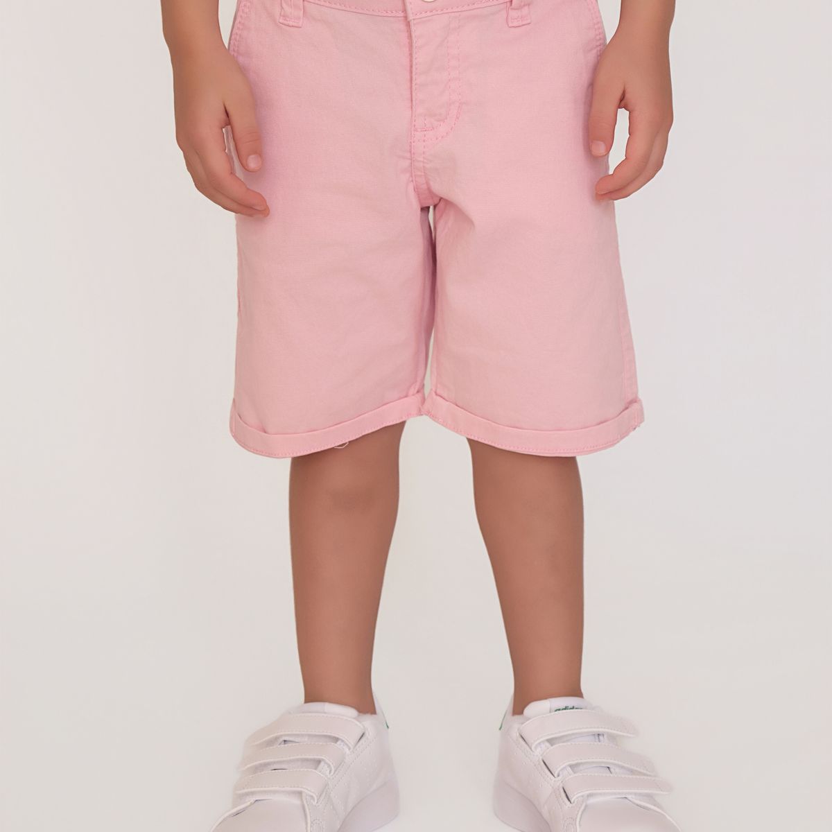 GENERICO - BERMUDA DE DRIL NIÑO ROSA