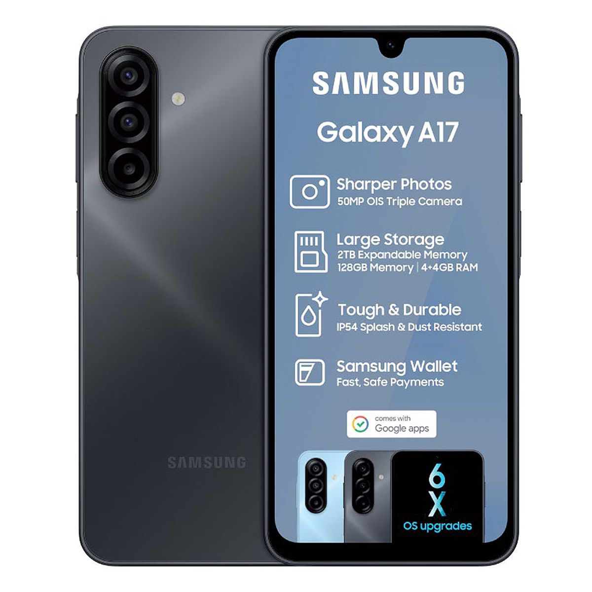 SAMSUNG - Celular Samsung A17 4G 256GB 8GB Negro