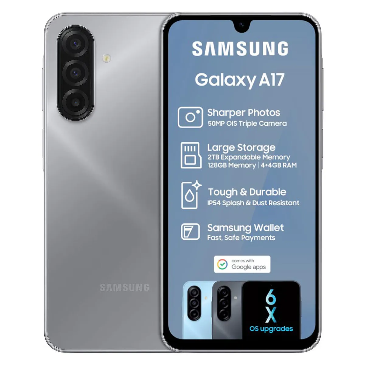 SAMSUNG - Celular Samsung A17 4G 256GB 8GB Gris