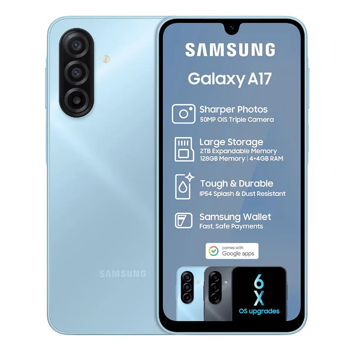 SAMSUNG - Celular Samsung A17 4G 256GB 8GB Azul