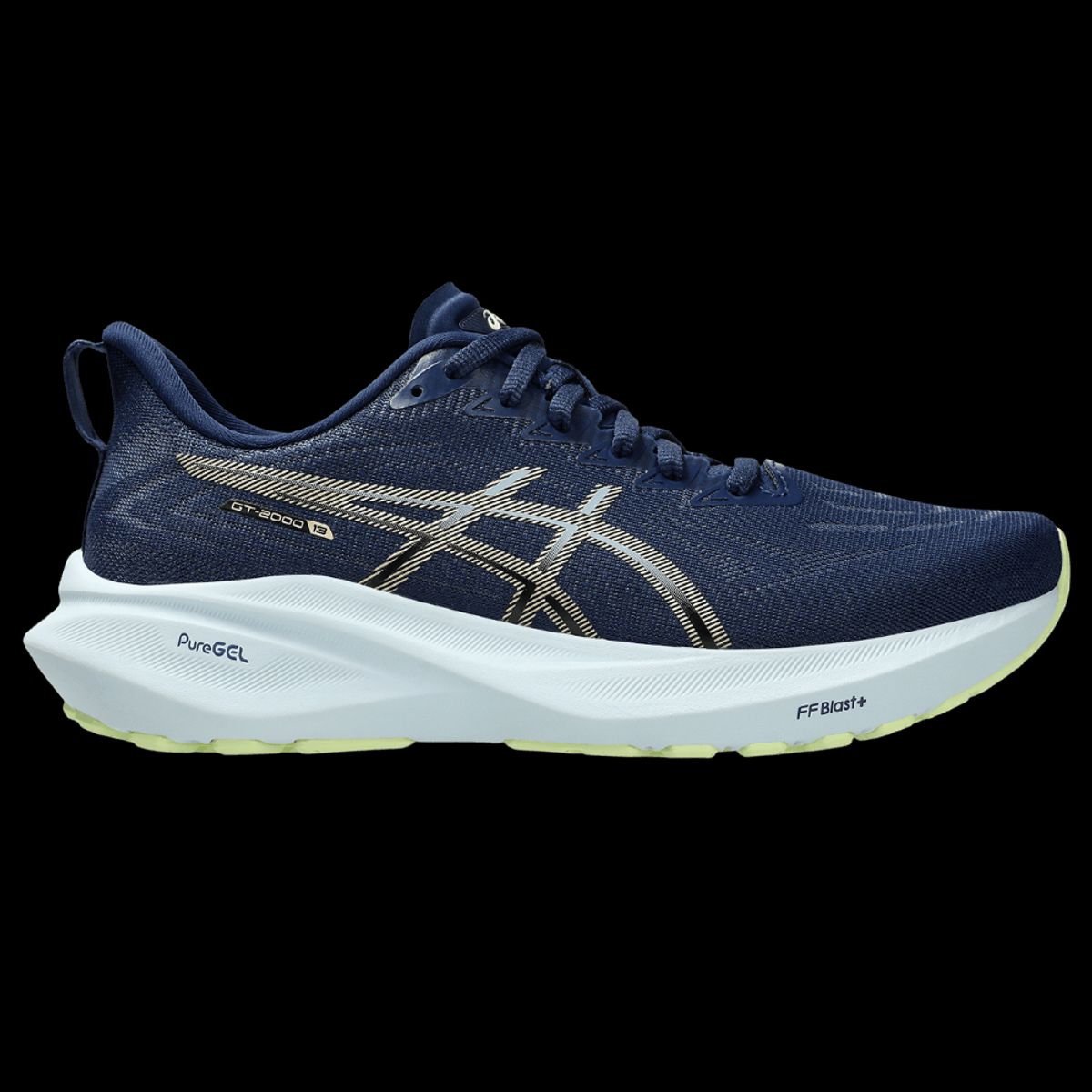 ASICS - Asics Gt-2000 13 Tenis azul de mujer para correr