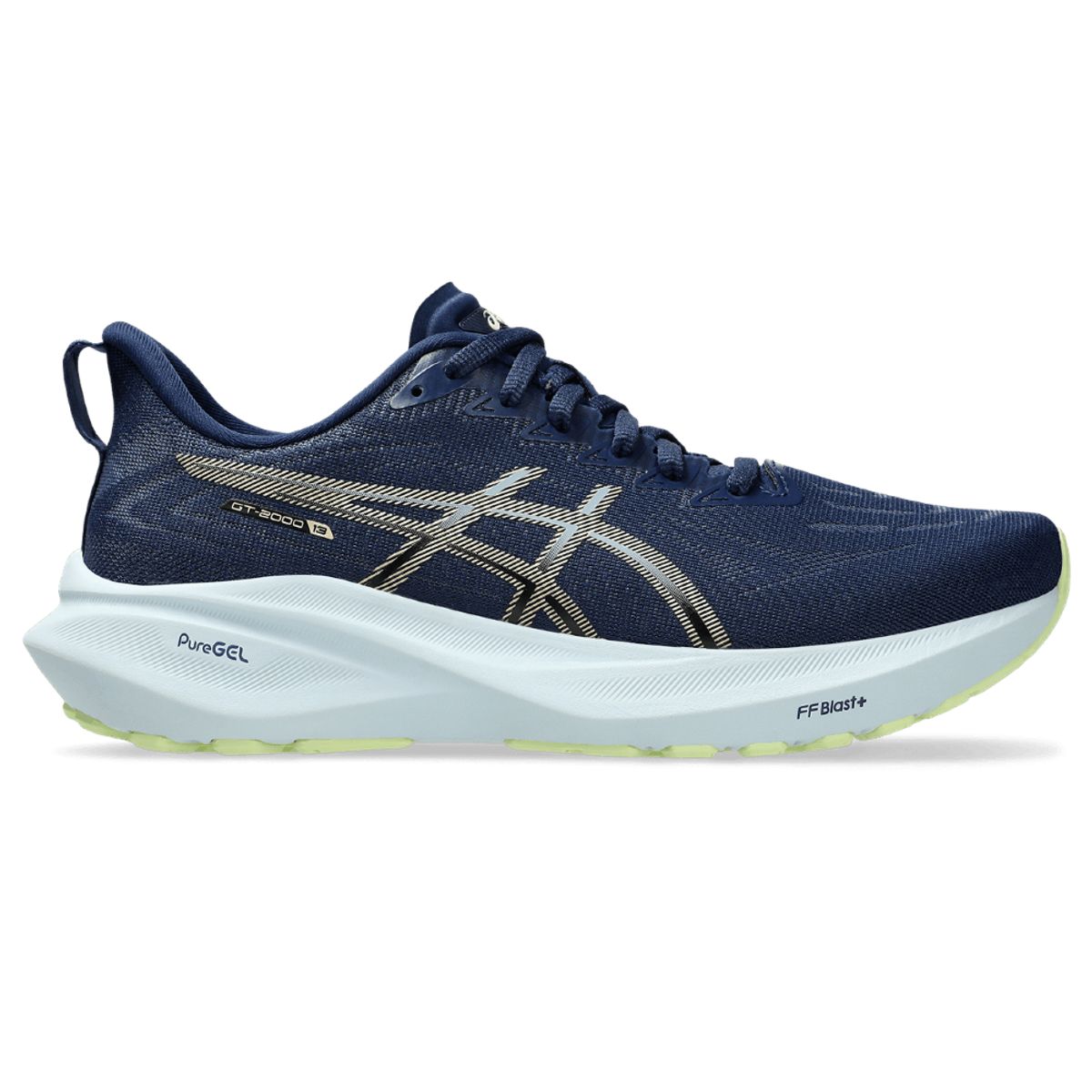 ASICS - Asics Gt-2000 13 Tenis azul de mujer para correr