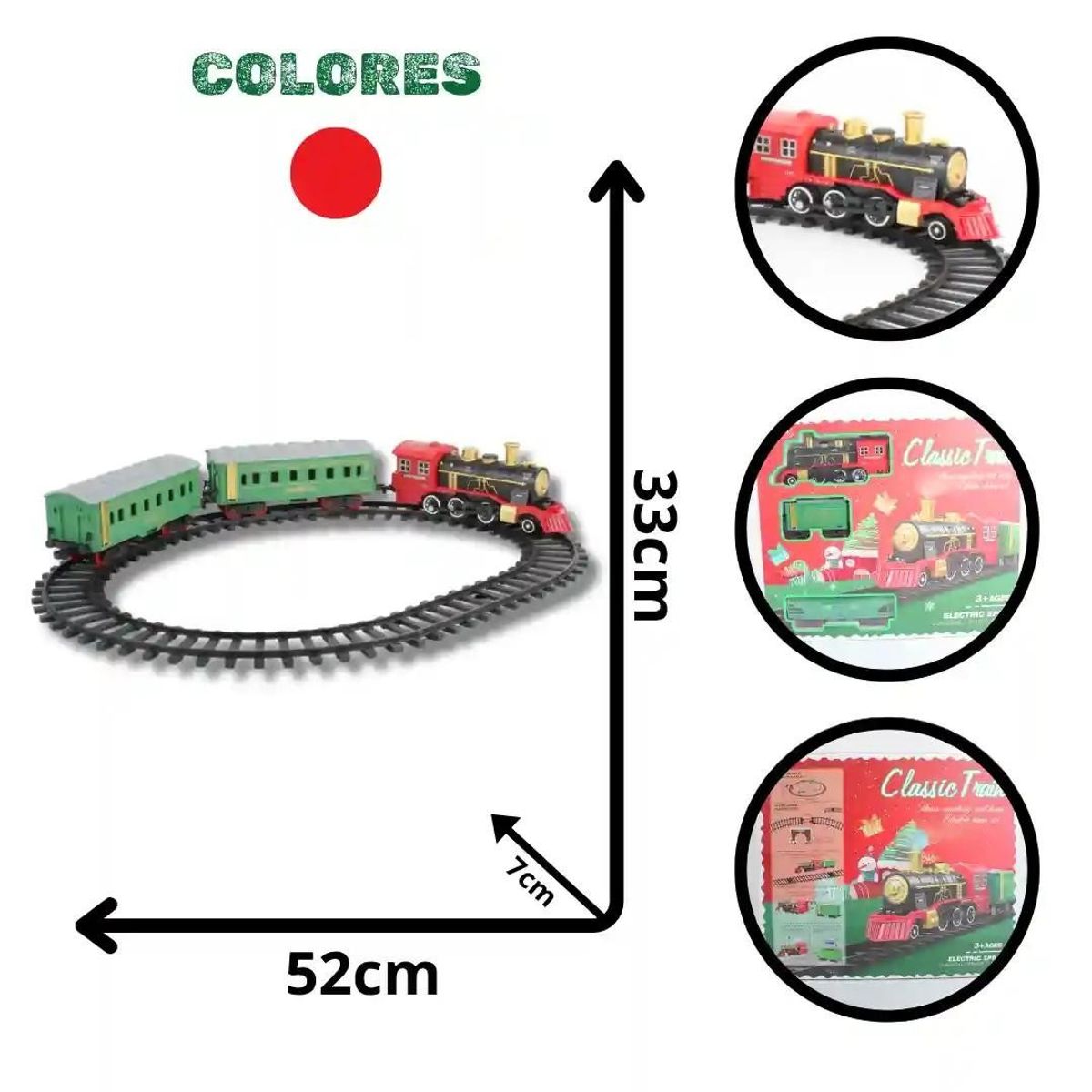 DISTRIONLINE - Tren Navideño Recargable 8237-2