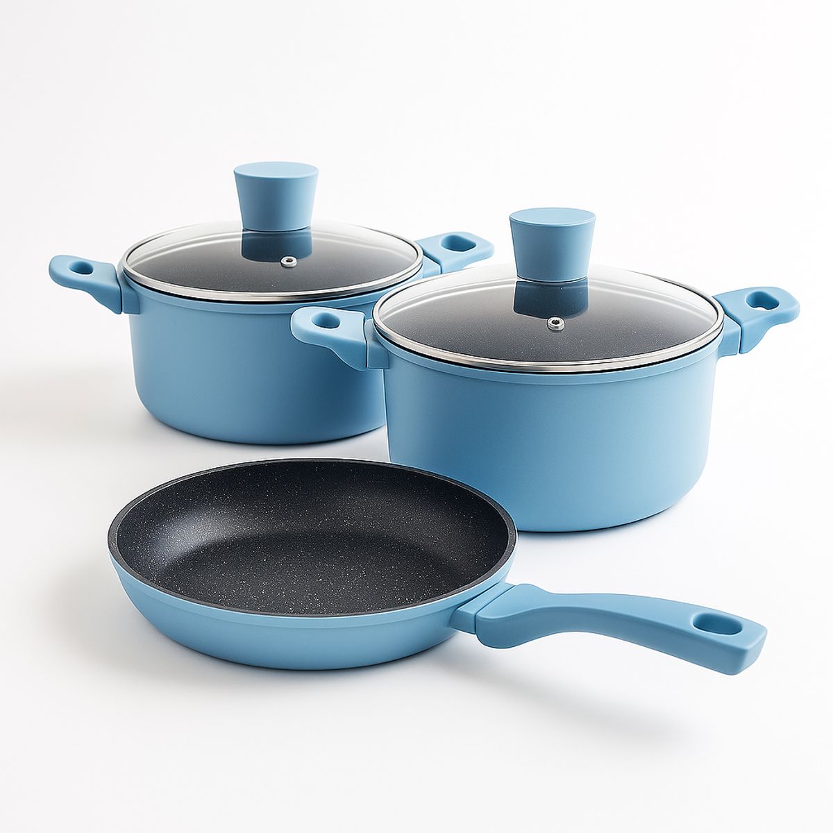 KITCHENWARE - Batería de Cocina Bristol Sky En Alumino Forjado 5 Piezas – Kitchenware