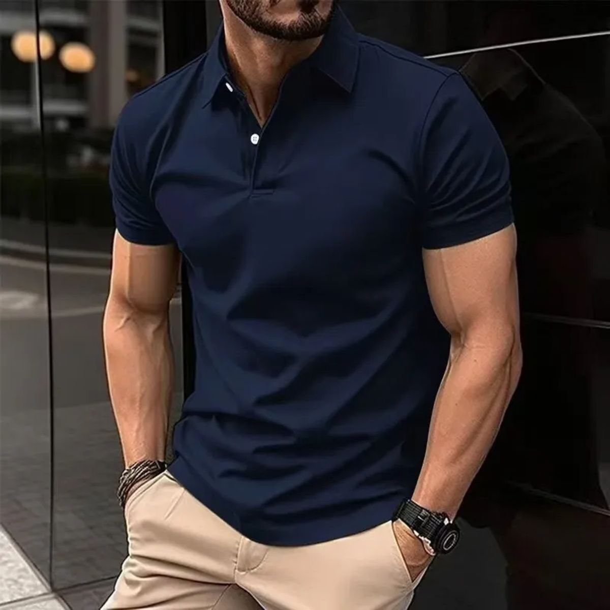 ABC - Camiseta Polo hombre Varios Colores algodon frescas