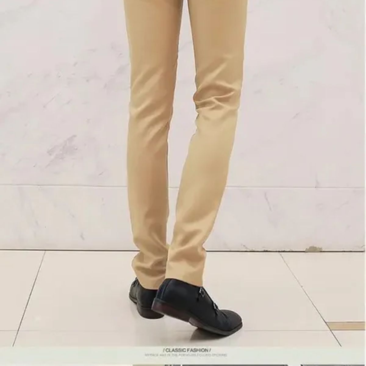 ABC - Pantalon lino traje para hombre clasico colores elegante negocios