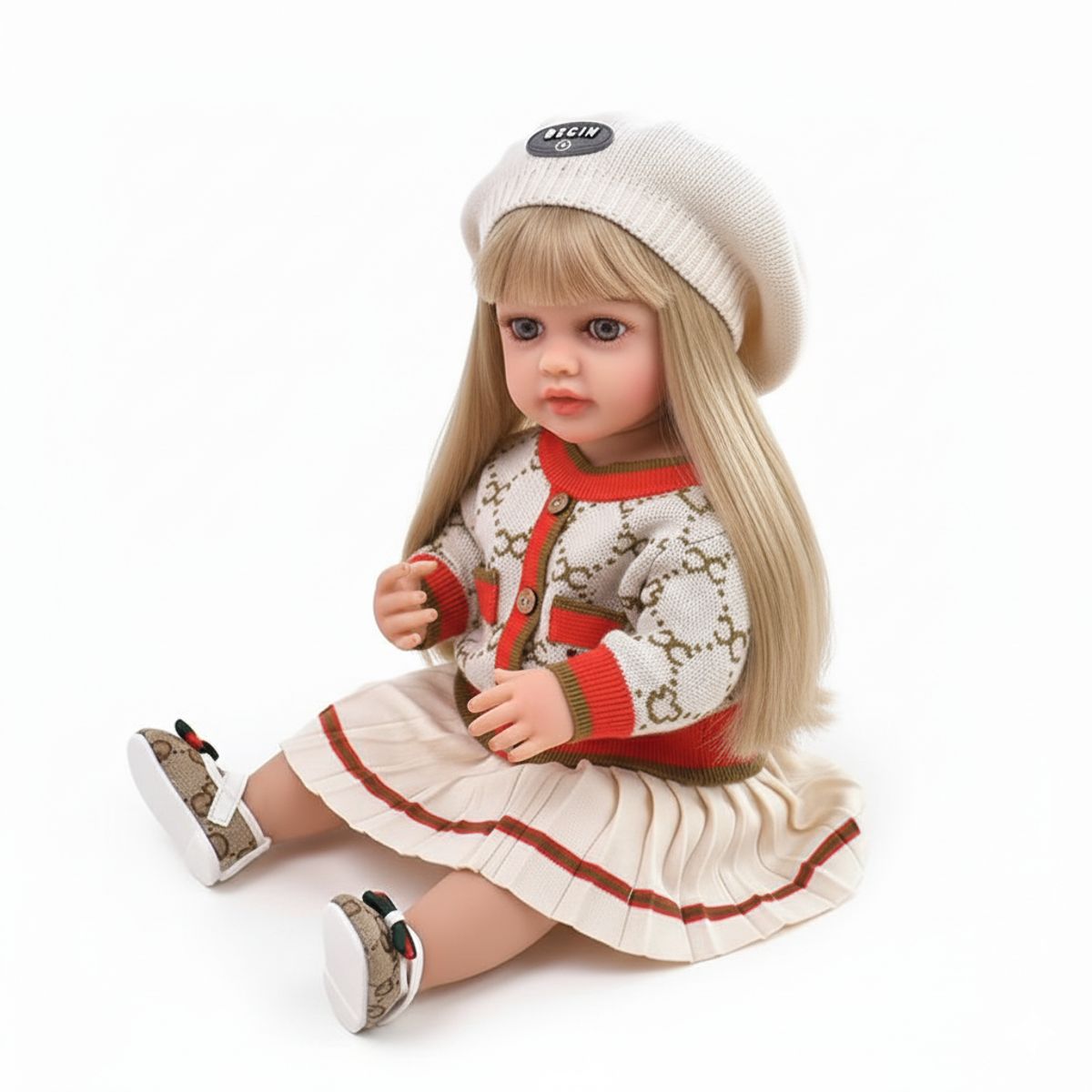 GENERICO - Muñeca Reborn Realista Silicona Completa 55cms Con Sonidos