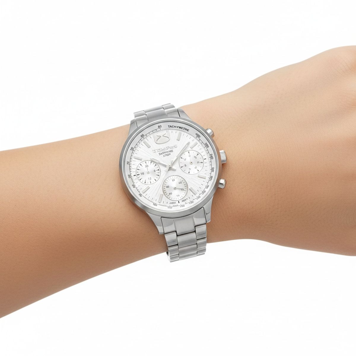 TEMPUS - Reloj Tempus Plateado Para Dama SMT-241004-03