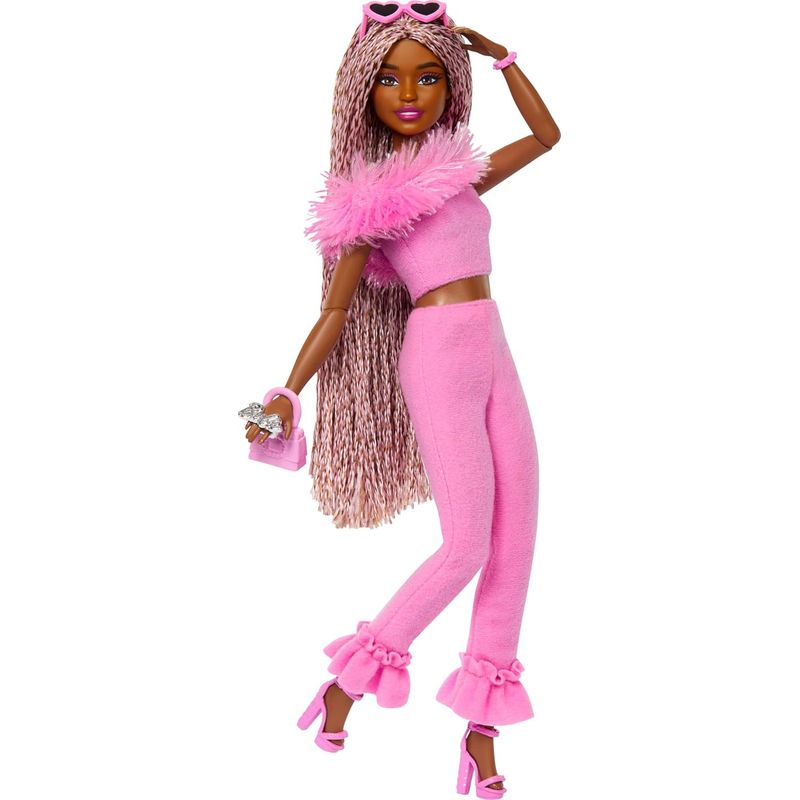 BARBIE - Barbie Deluxe Style Muñeca Outfit Barbiecore Trenzas Accesorios