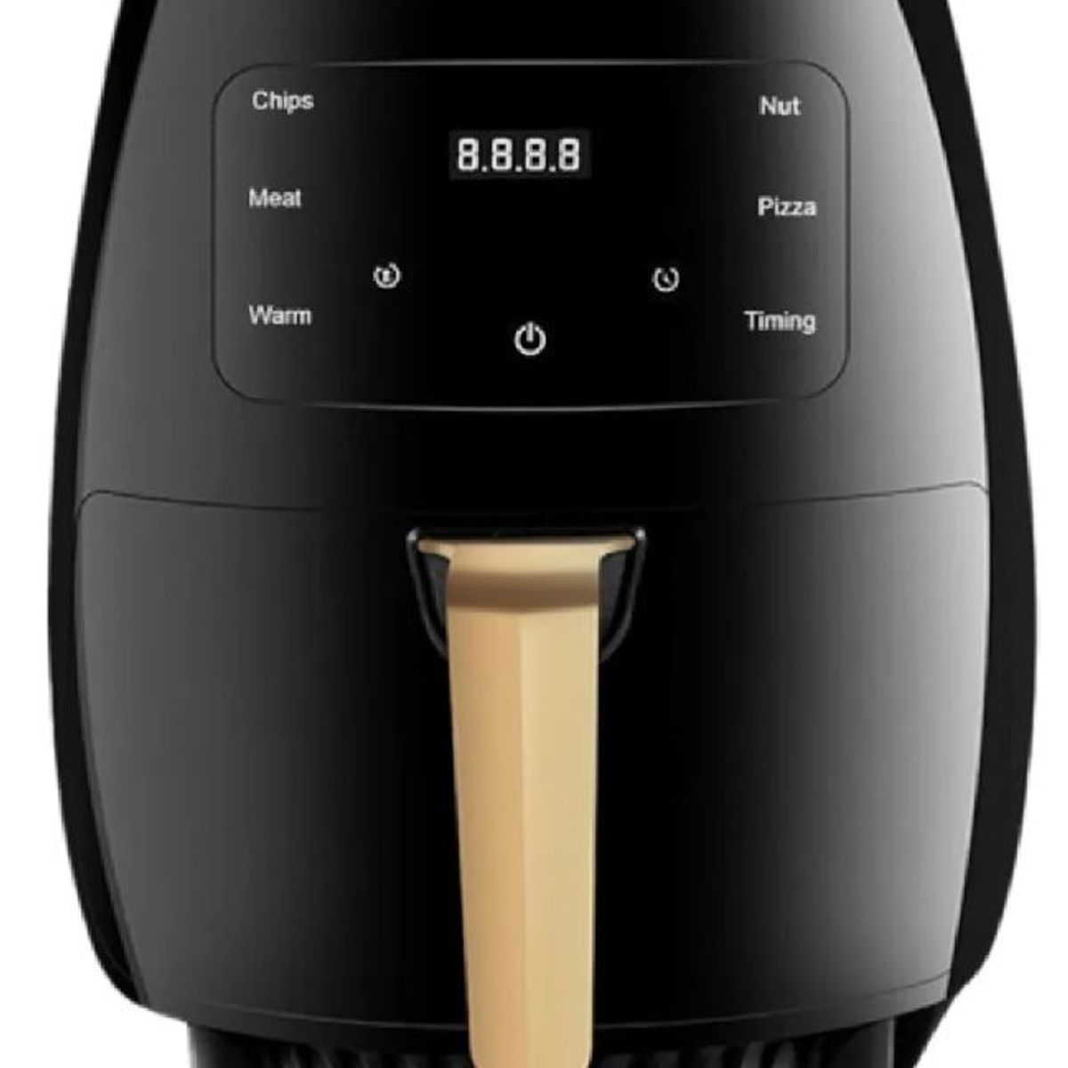 SILVER - Freidora De Aire 6 Litros 1400w Digital Táctil Sin Aceite Multifunción