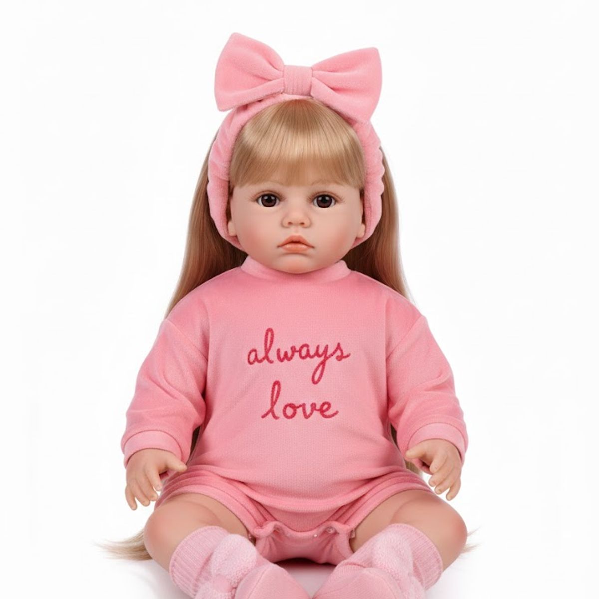 GENERICO - Muñeca Reborn Realista Silicona Completa 55cms Con Sonidos