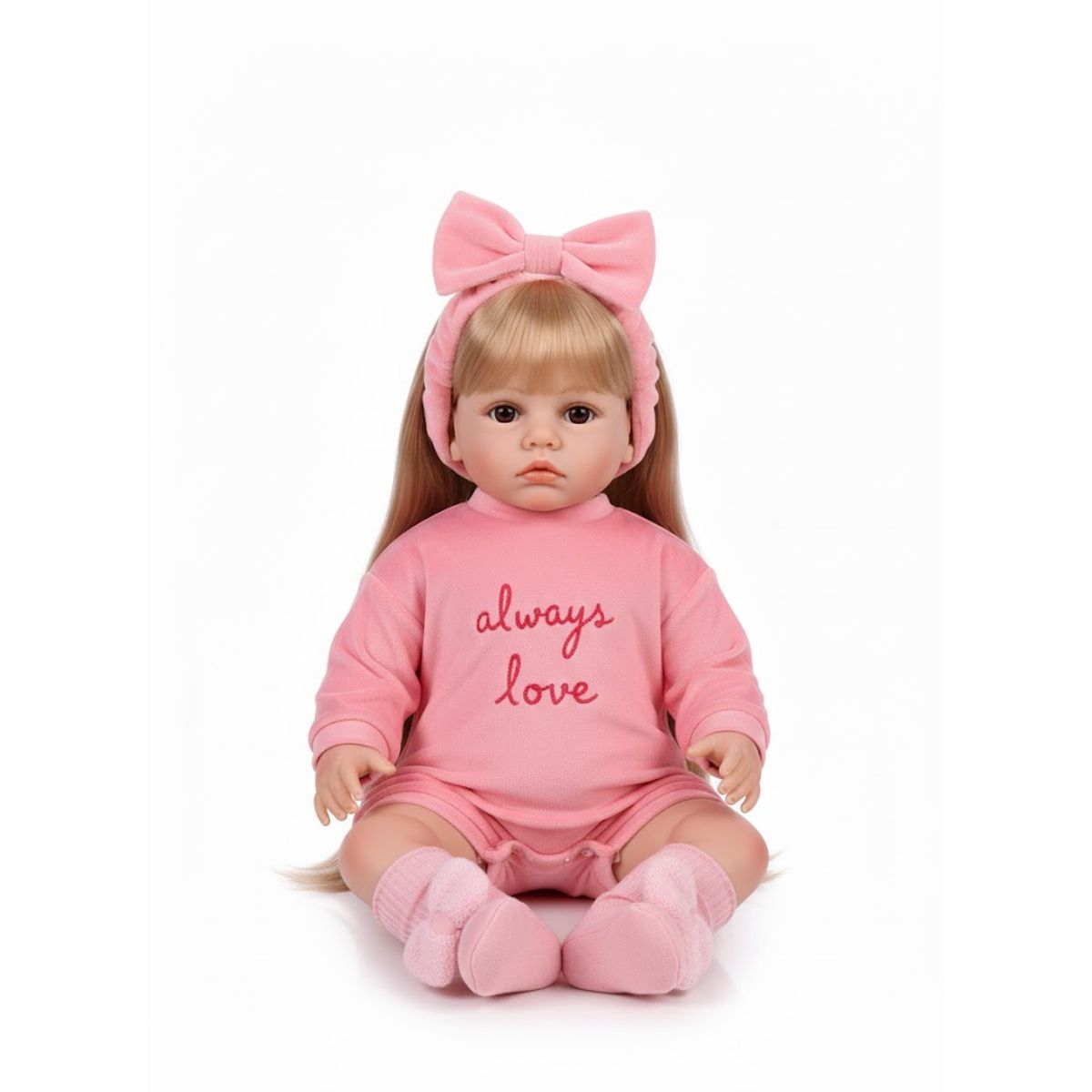 GENERICO - Muñeca Reborn Realista Silicona Completa 55cms Con Sonidos